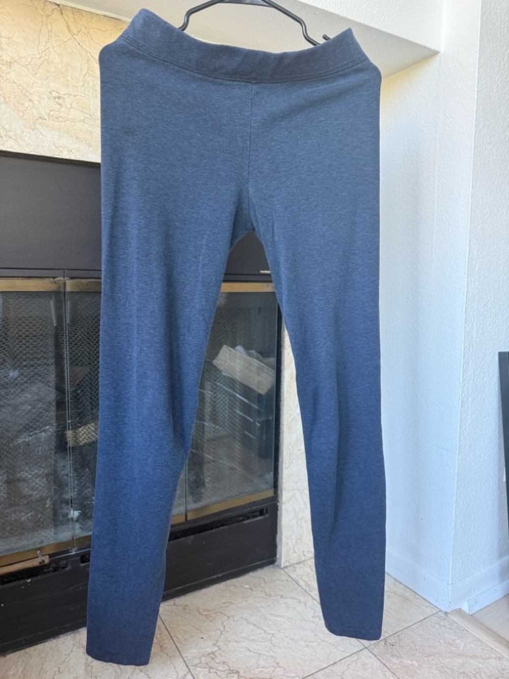Vince Heathered Navy Blue Leggings